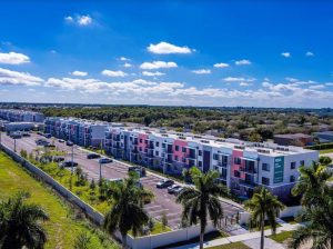 Exterior shot of Resia Old Cutler, a 390-unit community south of Miami.