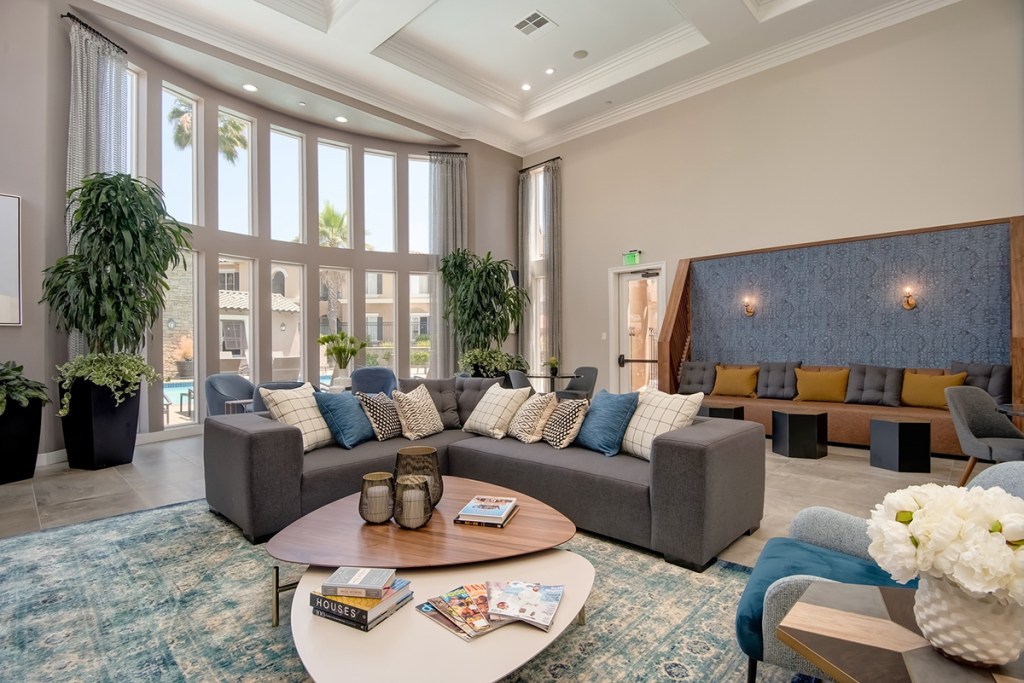 The Sofi Shadowridge clubhouse in Vista, Calif., where Biliana Atanassova works on building trust and acknowledging clients’ needs to make them feel cared for. Image courtesy of Cushman & Wakefield