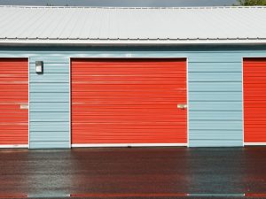 Exterior of self storage units