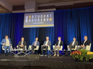 A panel discussion between student housing industry executives at the NMHC's Student Housing Conference