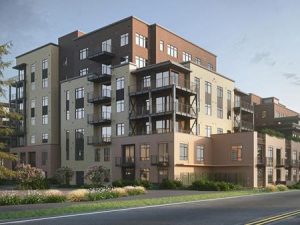 The Station is a master-planned community that includes two luxury condominium buildings and a townhomes area.