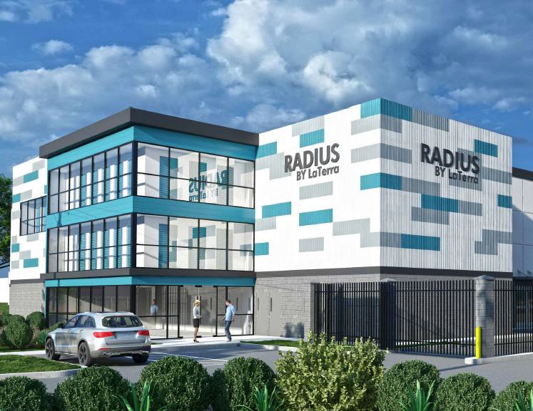 Rendering of Raymer Self Storage in Van Nuys, Calif. The developer, LaTerra Development secured an .2 million construction loan with the help of JLL Capital Markets.