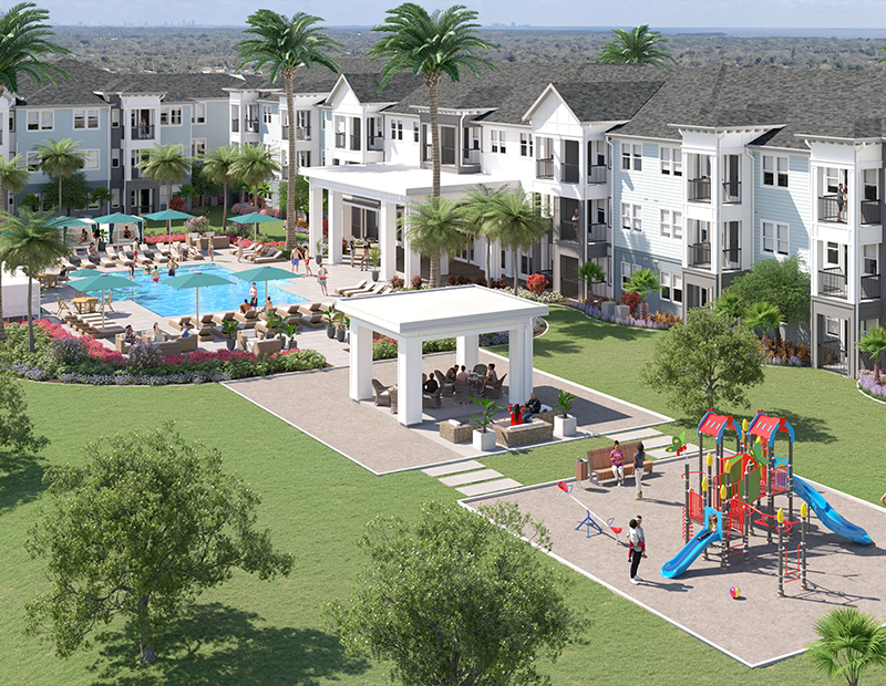 Amenities at the upcoming Fox Pointe project in Daytona Beach, Fla.