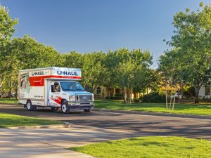 Rendering of a U-Haul moving truck.