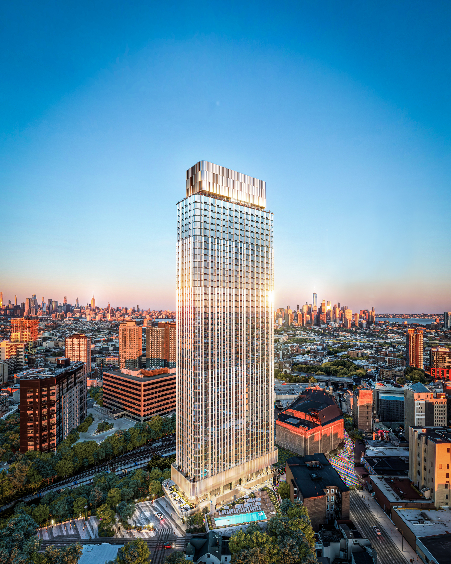 Rendering of Artwalk Towers' first phase. The community will rise in Jersey City, N.J.