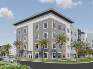 Rendering of 52 at Park, a 300-unit affordable project in Orlando, Fla.