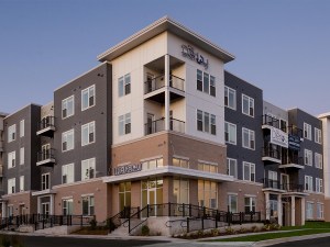 Exterior shot of The Derby, an affordable community in Madison, Wis.