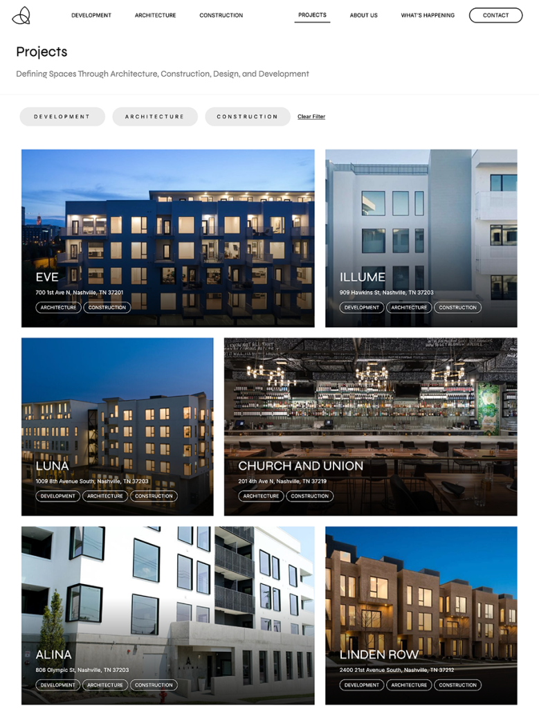 UpSpring is using clear, intuitive UX on websites to have the right color contrast and make it easier for users to navigate through the menu.