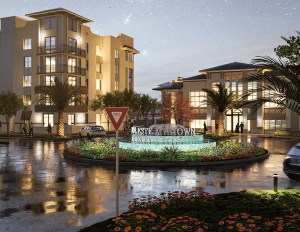 A rendering of the luxury living in Soleste Midtown, a 21-acre mixed-use community in Homestead, Fla.