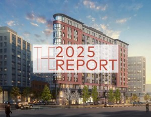 Rendering of an affordable housing project