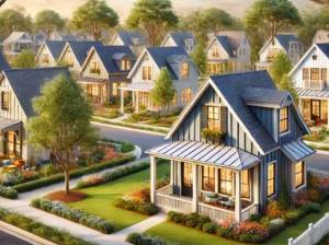 Drawing depicting one of the detached, single-family rental homes in the upcoming BTR community River Ford