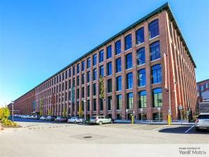 Exterior shot of Fábrica Lofts, an affordable housing community in Lawrence, Mass.