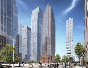 A rendering of the residential tower in HDSN.
