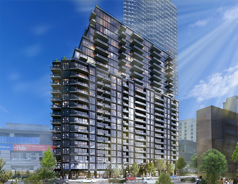 A rendering of 358 Livingston in Brooklyn, N.Y.