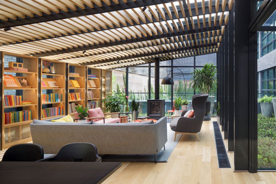 Reading area at 547 West 47th Street