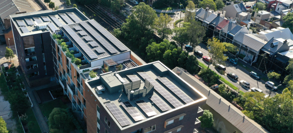 Devices such as Allume Energy’s SolShare distribute energy from a rooftop system to multiple units.