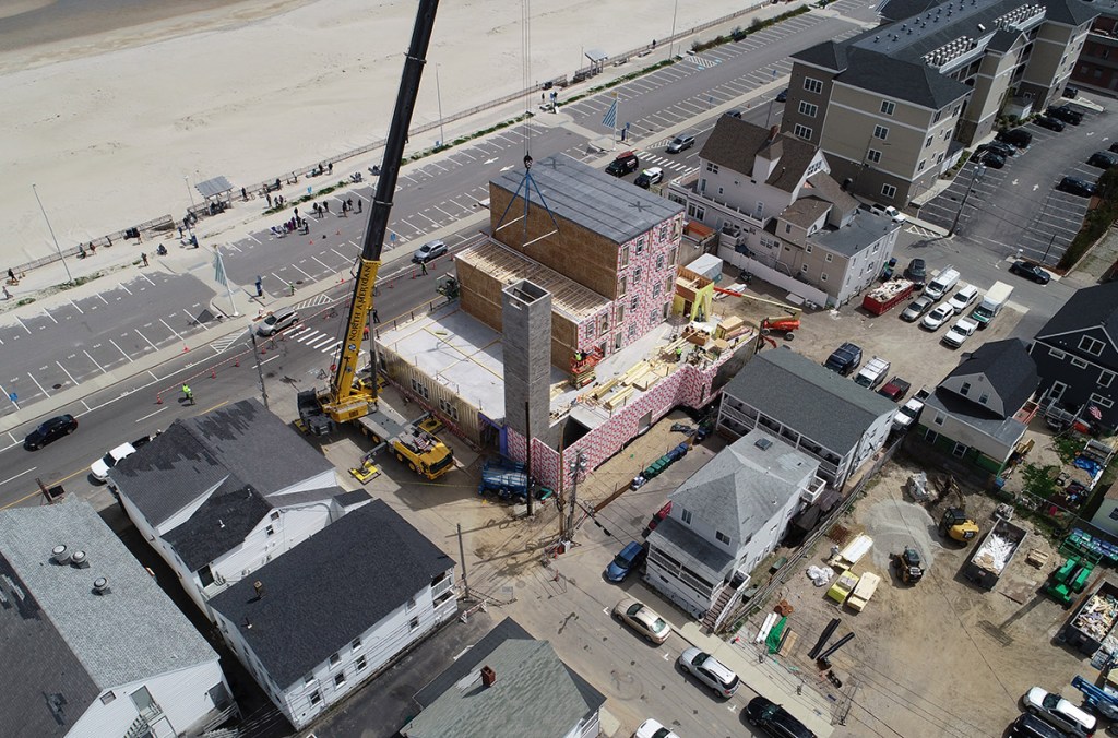 Hampton Beachview, located in Hampton Beach, N.H., was started in December 2019 and completed, via modular construction, in August 2020.