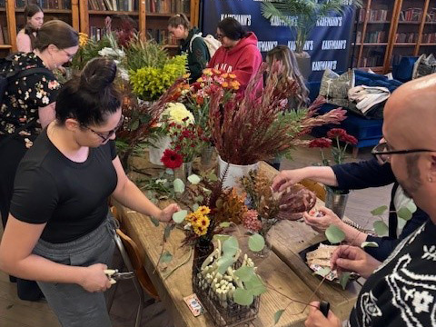 Sentral's flower arranging class