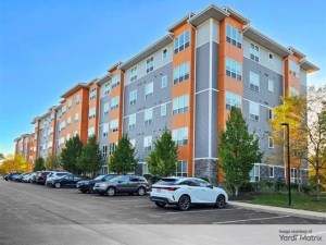 Exterior shot of Matrix Hudson in Hudson, Mass.