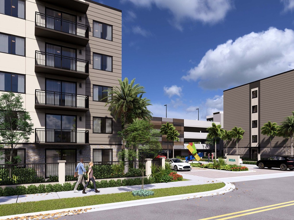 Resia Golden Glades in Miami, a 420-unit rental community using a proprietary hybrid modular method.