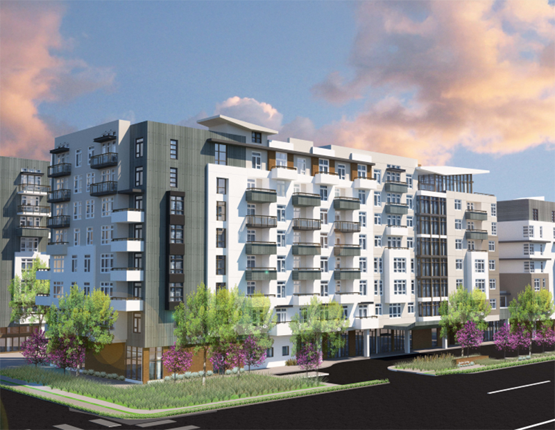 A rendering of The James senior living community in Irvine, Calif.