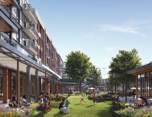 A rendering of the East Village in Veridea in N.C. Rendering by Arcadis courtesy of RXR