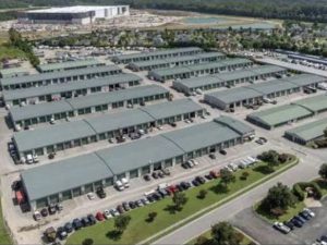 Aerial shot of Castleton Commerce Center, a 974-unit, 470,618-net-rentable-square-foot self storage facility in Virginia Beach, Va.