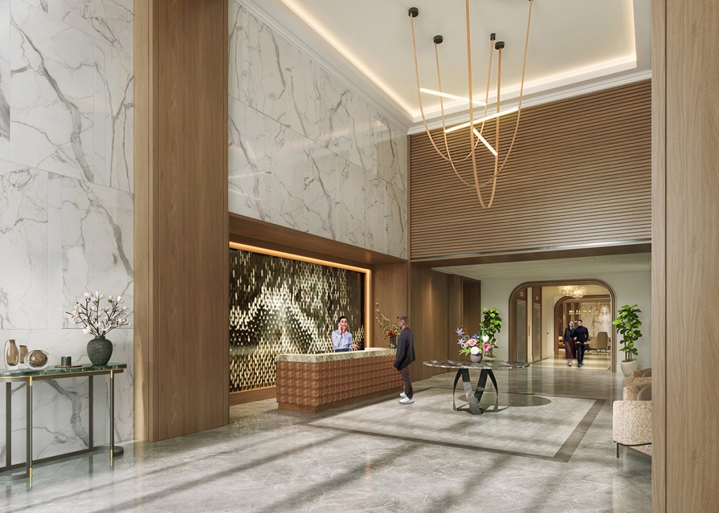 The reimagined tower will deliver living spaces that capitalize on the building's original structural design while introducing a new aesthetic and finishes. Image courtesy of Hickok Cole
