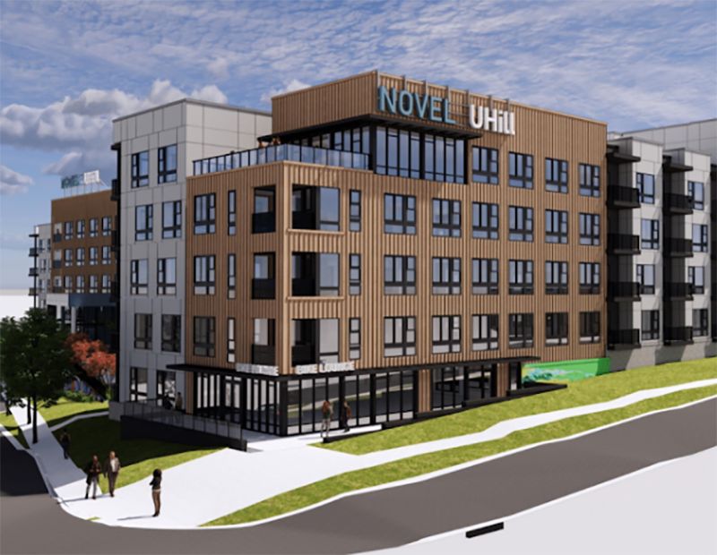 Novel Uhill, a planned multifamily property in Durham, N.C.