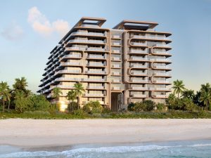 Rendering of The Delmore, a 12-story, ultra-luxury condo project in Miami's Billionaire's Triangle designed by Zaha Hadid Architects.