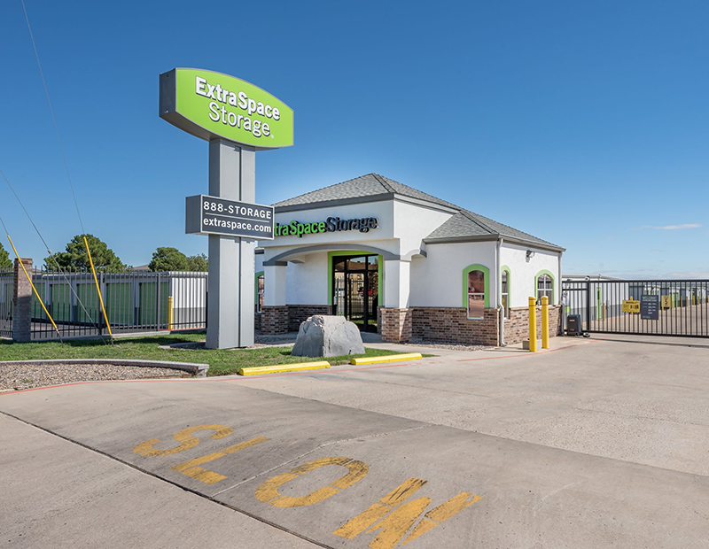 A self storage facility in Midland, Texas.