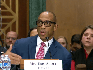 Scott Turner testifies before the Senate Committee on Banking, Housing, and Urban Affairs