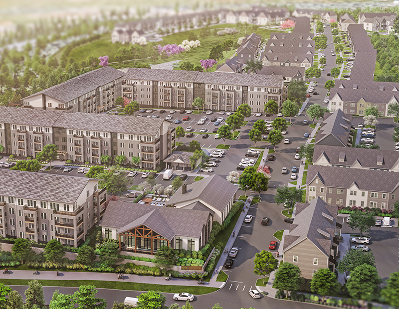 Greystar has begun construction on Old Ivy, a new rental community in Charlottesville, Va.
