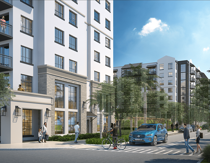A rendering of The Current at City Center project in Miami