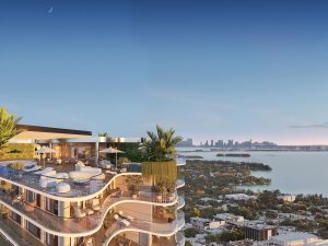 Rendering of the panoramic views at Midtown Park residences by Proper.