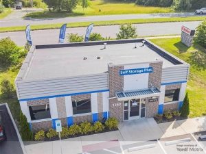 Aerial shot of the 95,769-square-foot, 943-unit self storage facility in Stafford, Va., part of Arcland Property Co.'s portfolio.