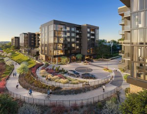 A rendering of The Belvedere, a luxury condo development in west downtown Austin
