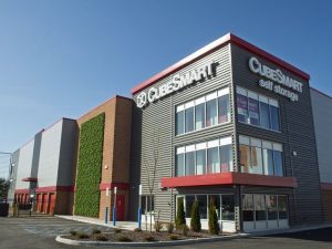 Exterior shot of Sterling Equities' latest self storage facility in Farmingdale, N.Y.