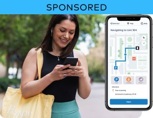 Stock image of a prospective renter putting together a self-guided tour