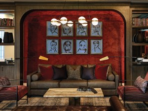 Interior shot of the game lounge at Remy