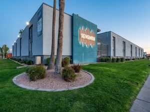 Exterior shot of Seventh, a 286-unit apartment community in Phoenix.