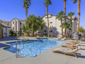 A photo of Tides on Commerce in Las Vegas, the smaller of the two properties acquired by Kennedy Wilson.
