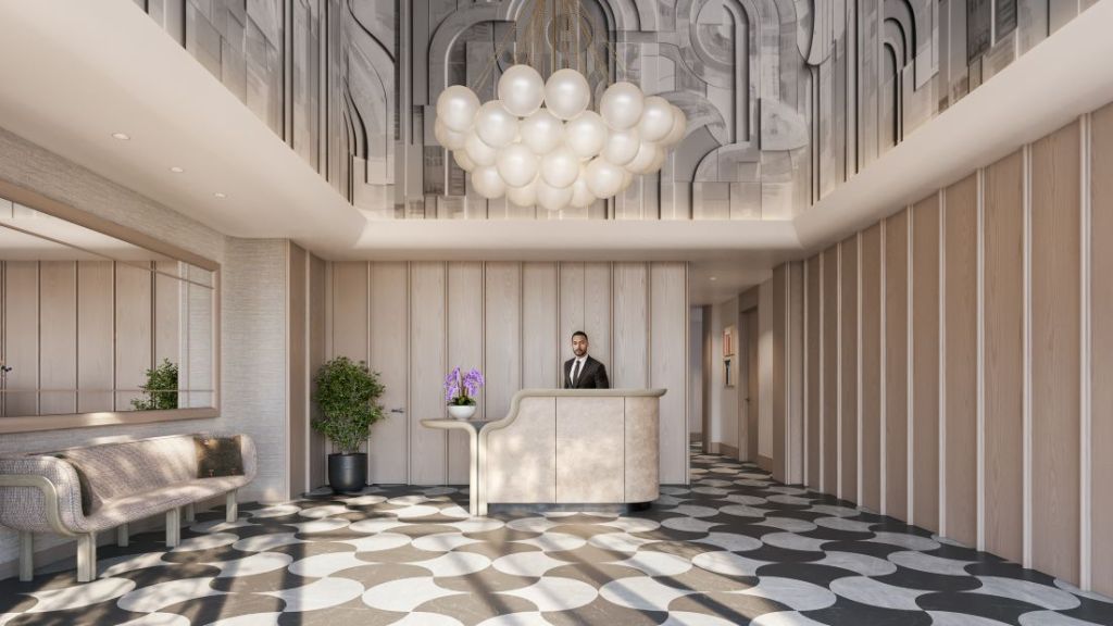 Double Height Lobby in VITA Passive House condominium