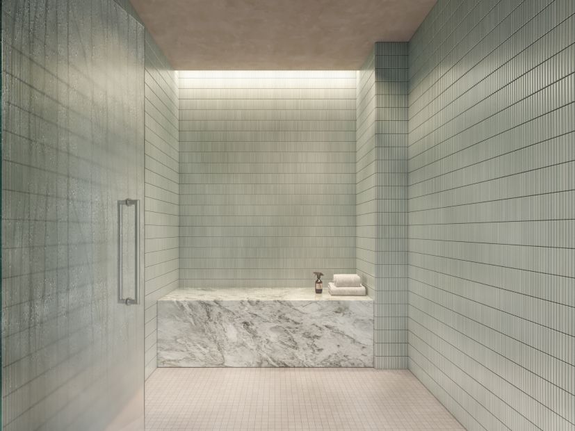 Residence spa amenity at Passive House condominium VITA