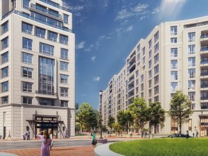 A rendering of 1301, part of the 3 million-square-foot mixed-use Washington D.C. project's final phase