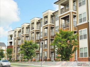 Exterior shot of Gramercy Square at Ayrsley, a 10-building multifamily community in Charlotte, N.C.