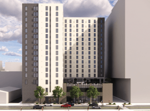 A rendering of 3850 Blake, a new development in Denver by Formativ