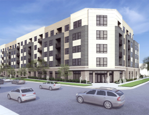 Rendering of a future affordable housing community in Madison, Wis.