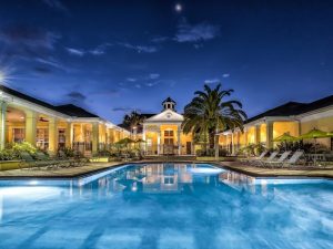 Pool-side shot of Perse Apartments, a 384-unit residential community in Orlando, Fla.