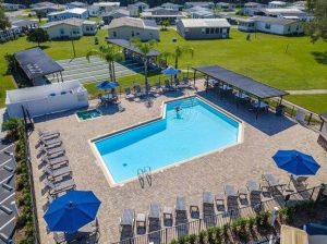 Exterior shot of Sundance Village, a manufactured housing community in Zephyrhills, Fla.